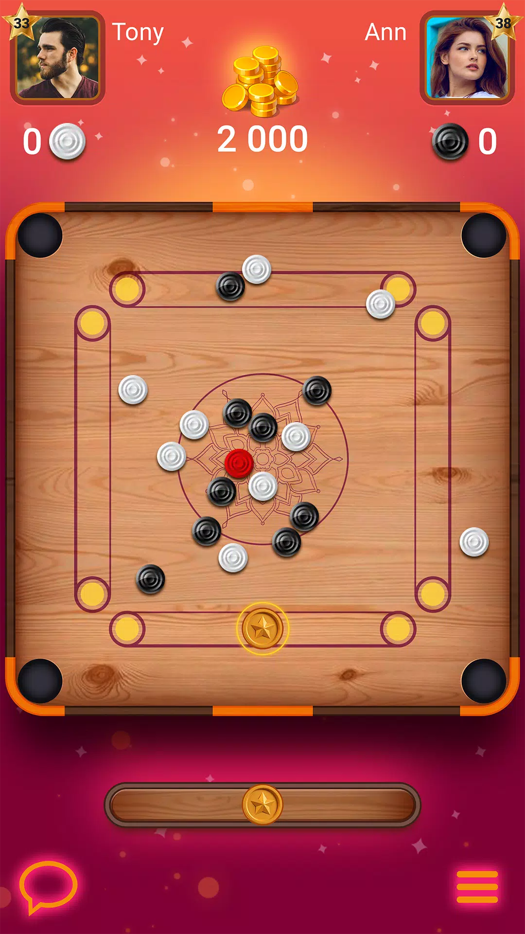 Carrom Lure - Disc pool game Schermafbeelding 1