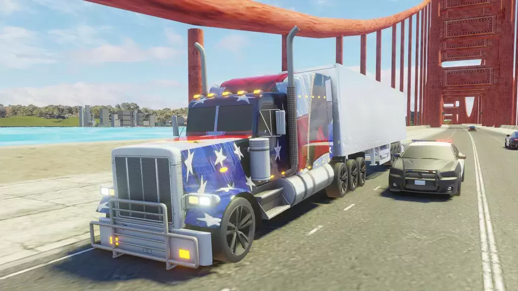 Usa Truck Simulator Car Games スクリーンショット 0