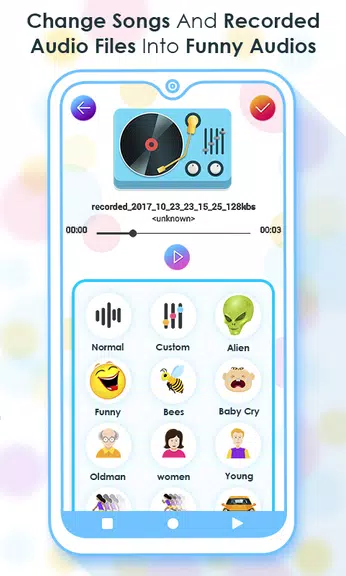 Voice Changer - Funny Recorder Capture d'écran 3