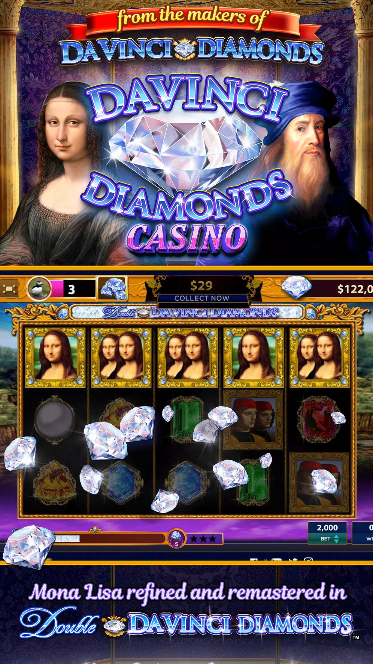 Da Vinci Diamonds Casino Screenshot 0