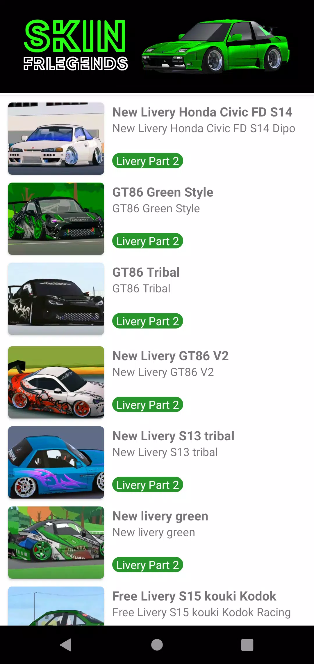 Skin FRLegends Livery Mod ဖန်သားပြင်ဓာတ်ပုံ 3