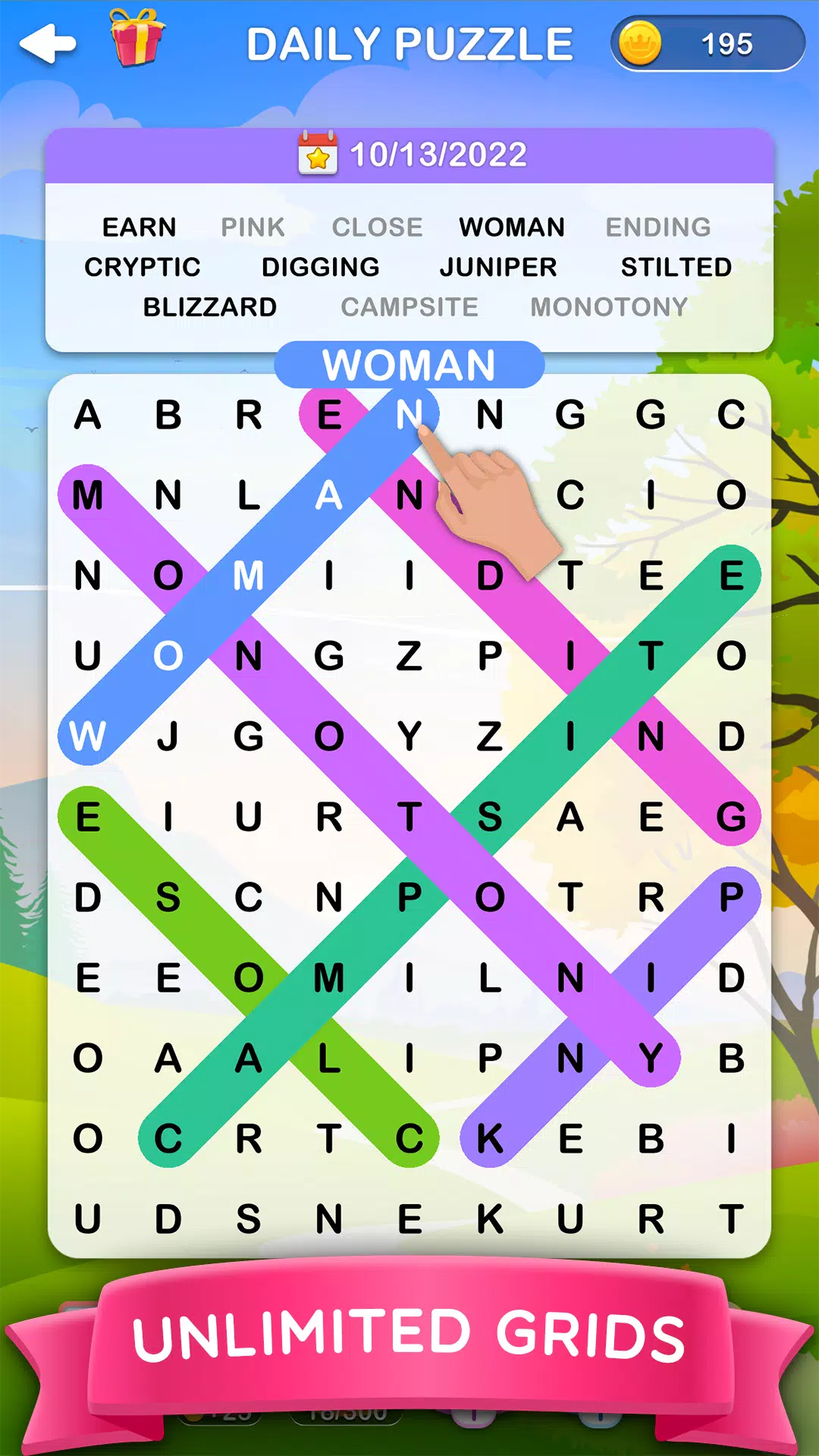 Word Search 2 ဖန်သားပြင်ဓာတ်ပုံ 2