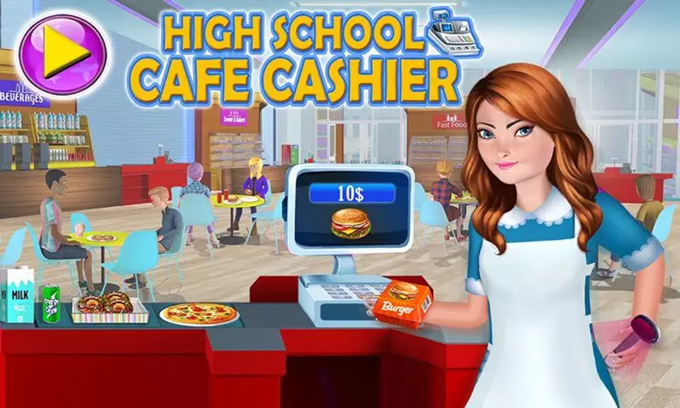 High School Cafe Cashier Games应用截图第3张