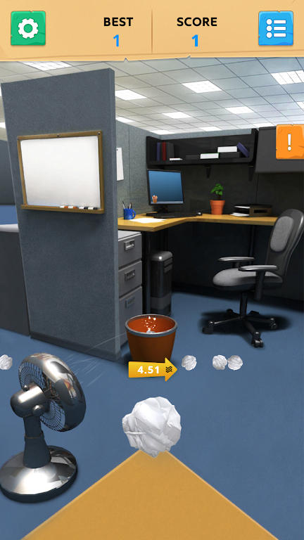 Schermata Paper Toss Office - Jerk Boss 1