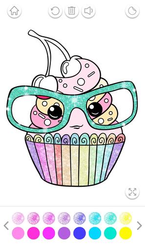 Schermata Glitter Coloring Game for Kids 1