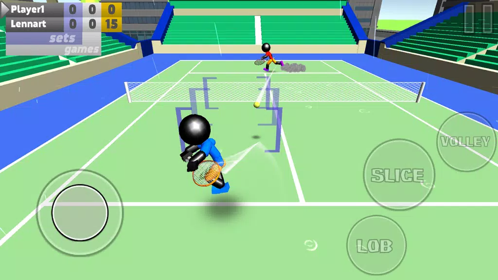 Stickman 3D Tennis Captura de pantalla 2