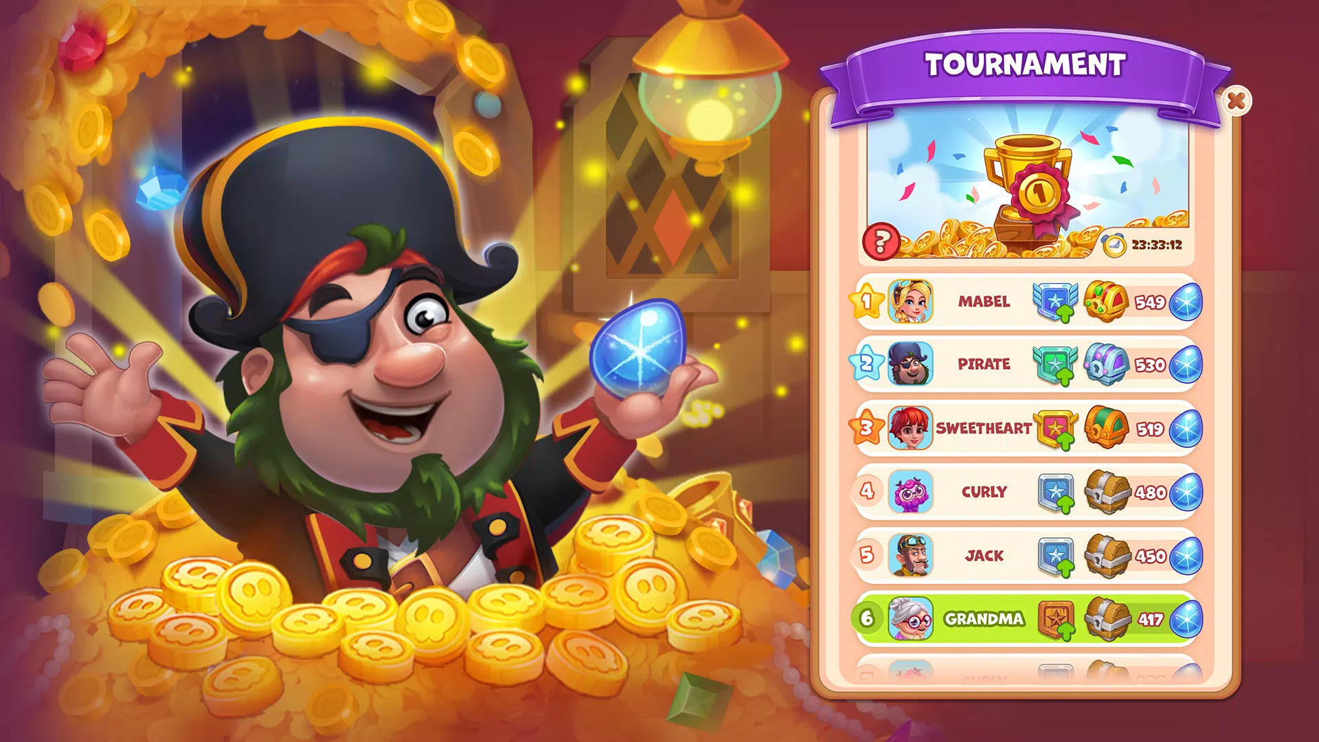Pirate Treasures ภาพหน้าจอ 1
