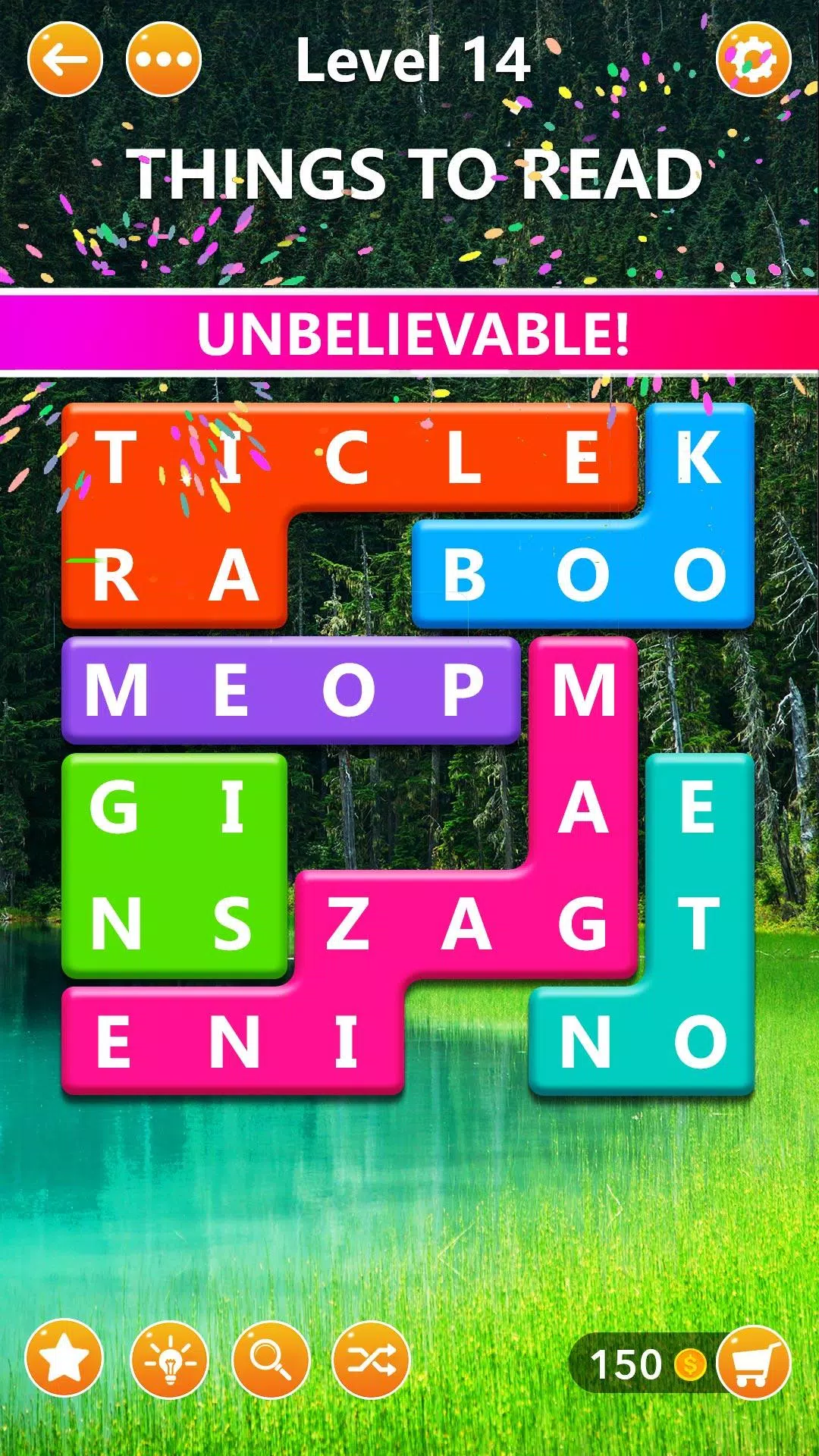 Word Blocks Puzzle - Word Game 스크린샷 1