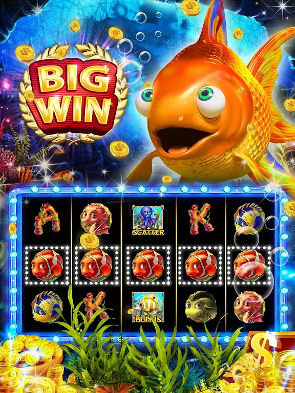 Goldfish Slots: Free Golden Casino Slot Machines Tangkapan skrin 0