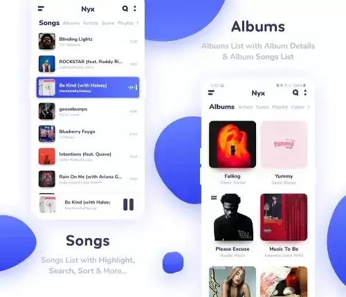 Nyx Music Player স্ক্রিনশট 1