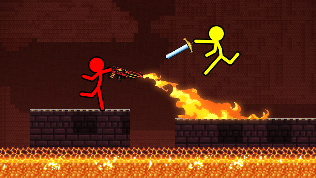 Stick-man Craft Fighting Game 螢幕截圖 0