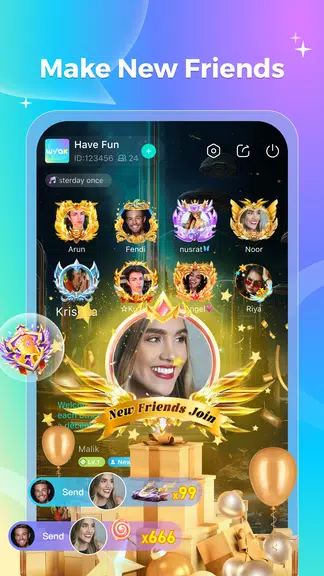 Wyak-Voice Chat&Meet Friends 螢幕截圖 1