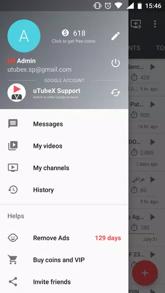 uTubeX - Views, subs, likes and comments exchange ဖန်သားပြင်ဓာတ်ပုံ 0