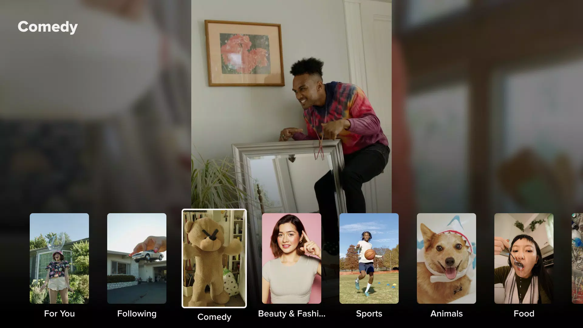 TikTok for Android TV 螢幕截圖 1