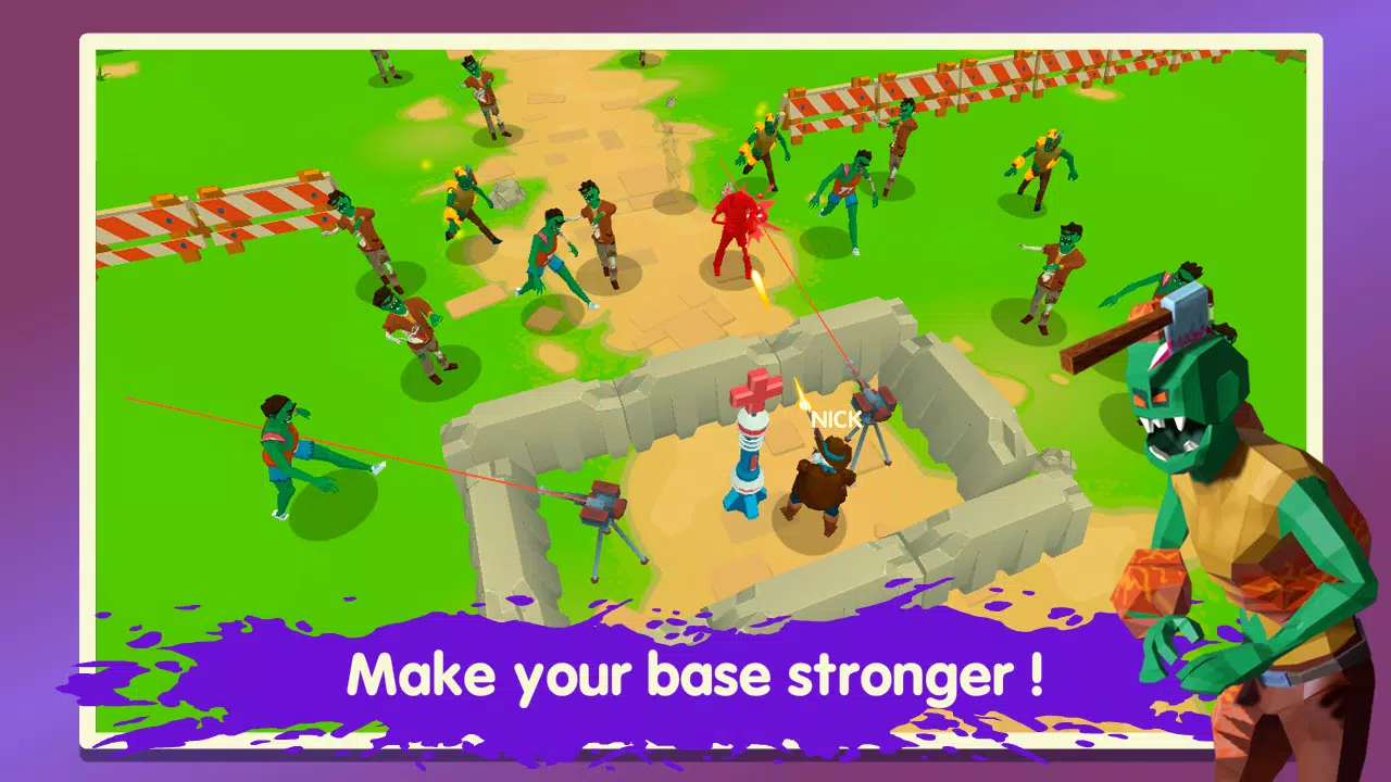 Two Guys & Zombies 3D: Online Ảnh chụp màn hình 1