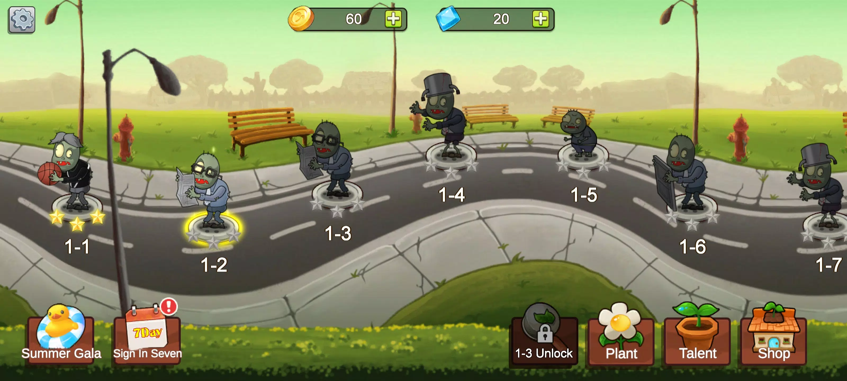 Merge Plants – Defense Zombies Captura de pantalla 0