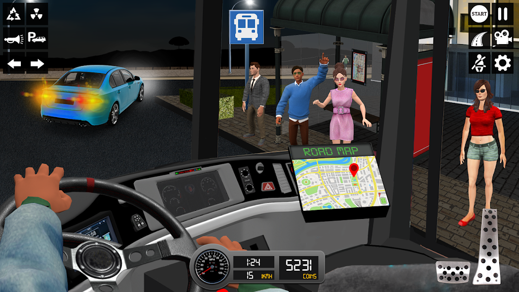 Driving Simulator 3d Bus Games Captura de tela 1