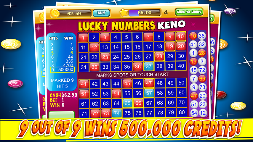 Las Vegas Keno Numbers Free 螢幕截圖 2