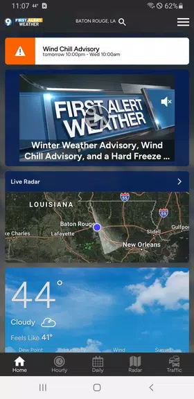 WAFB First Alert Weather ဖန်သားပြင်ဓာတ်ပုံ 0