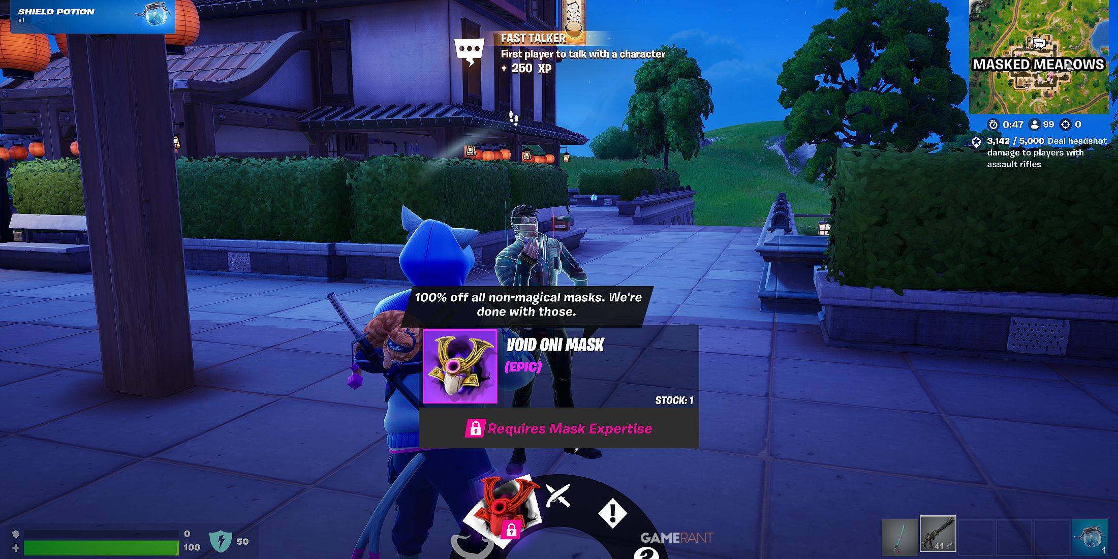 Fortnite Daigo - Where to Buy Oni Masks