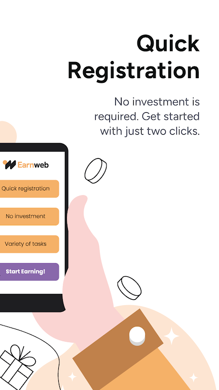 Earnweb: Earning app & website Screenshot 1