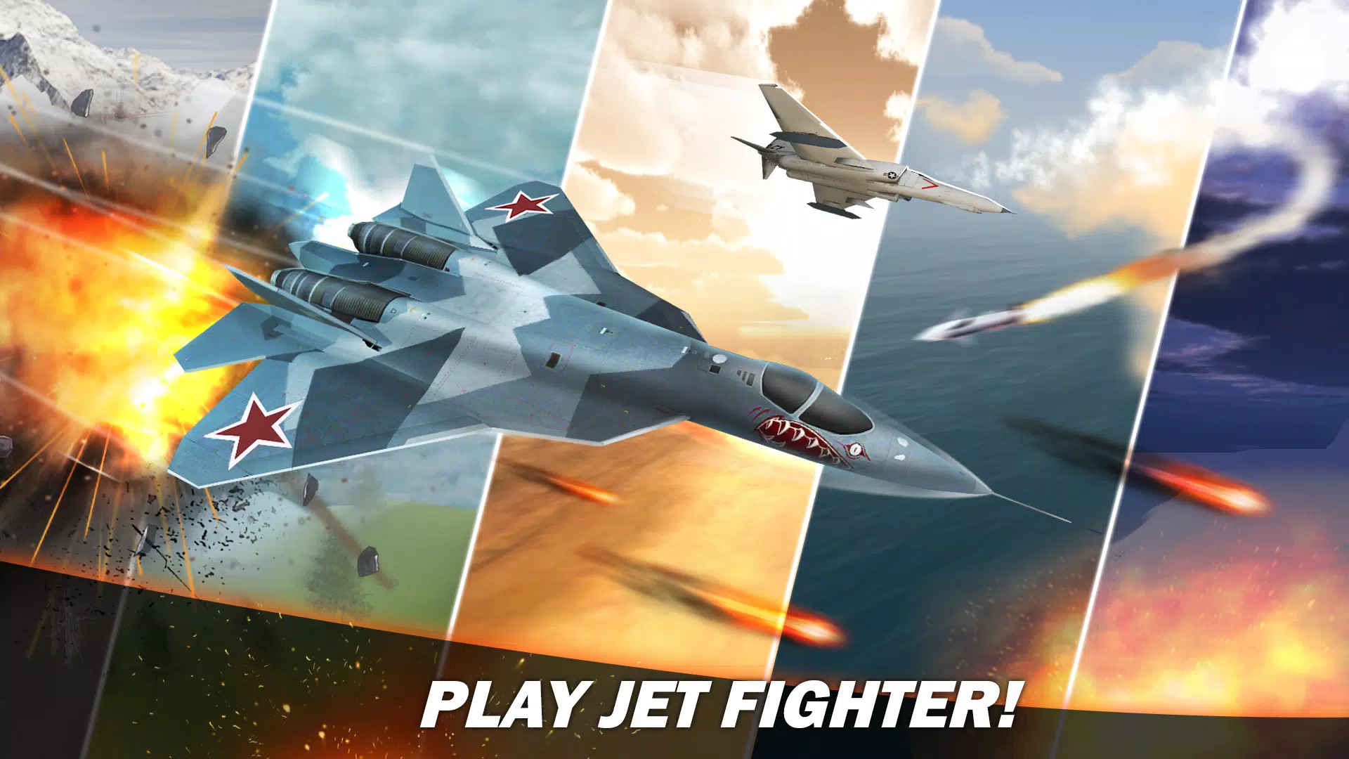 Jet Fighter Airplane Racing 螢幕截圖 0