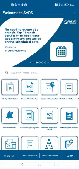 SARS Mobile eFiling Captura de pantalla 2