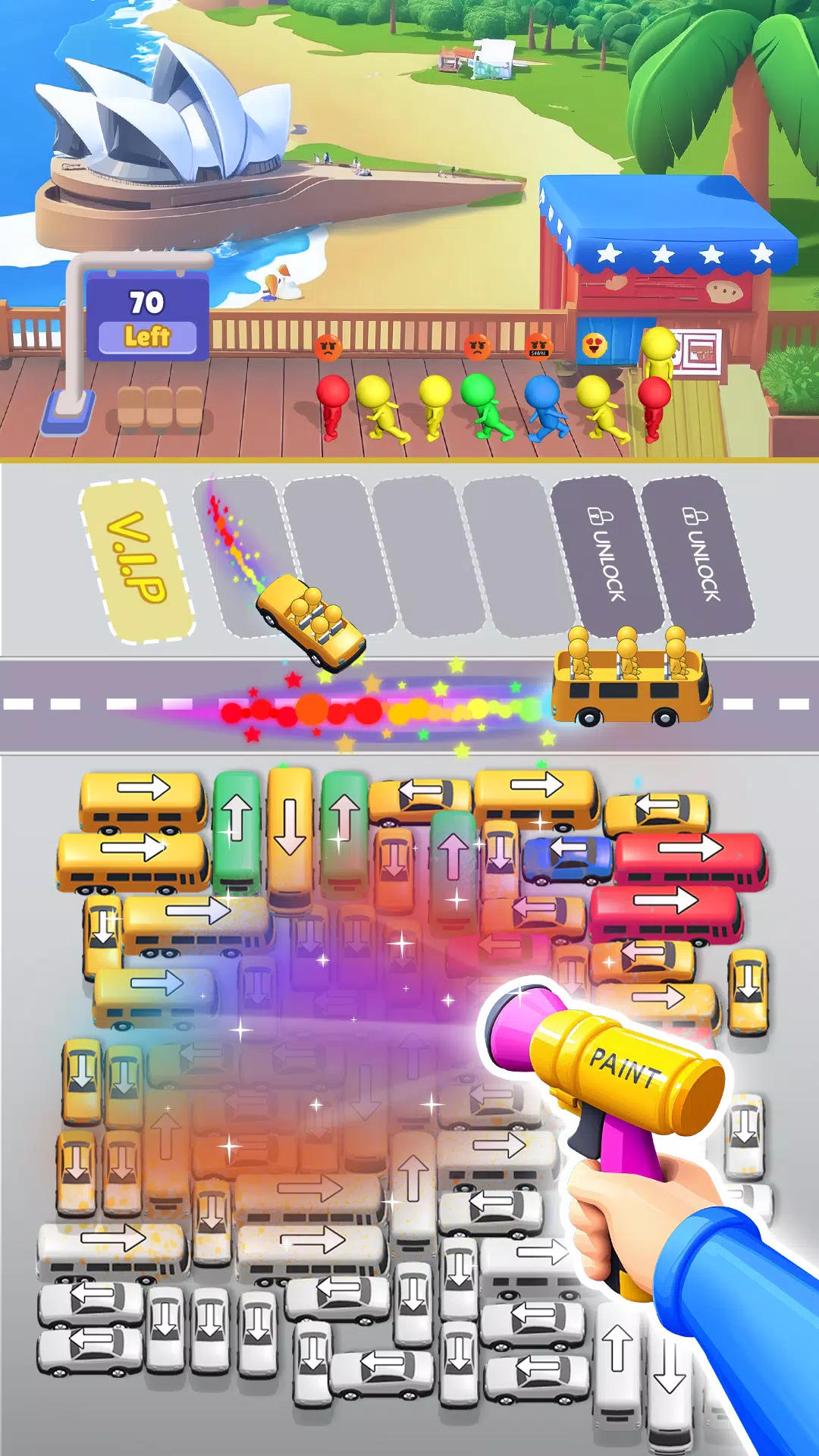 Bus Sort Jam: Parking Puzzle Скриншот 3