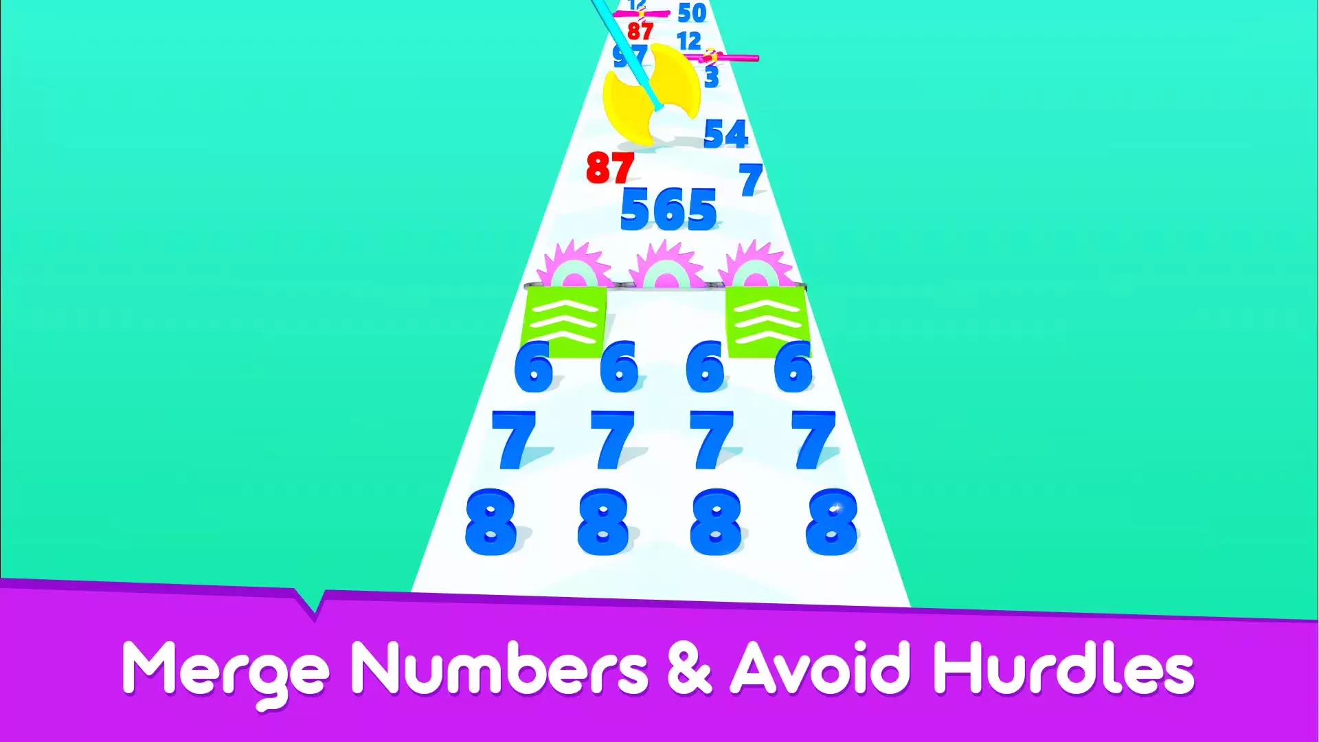 Run & Merge Numbers Game Captura de tela 1