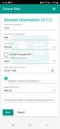 Cancer Risk Calculator Screenshot 1