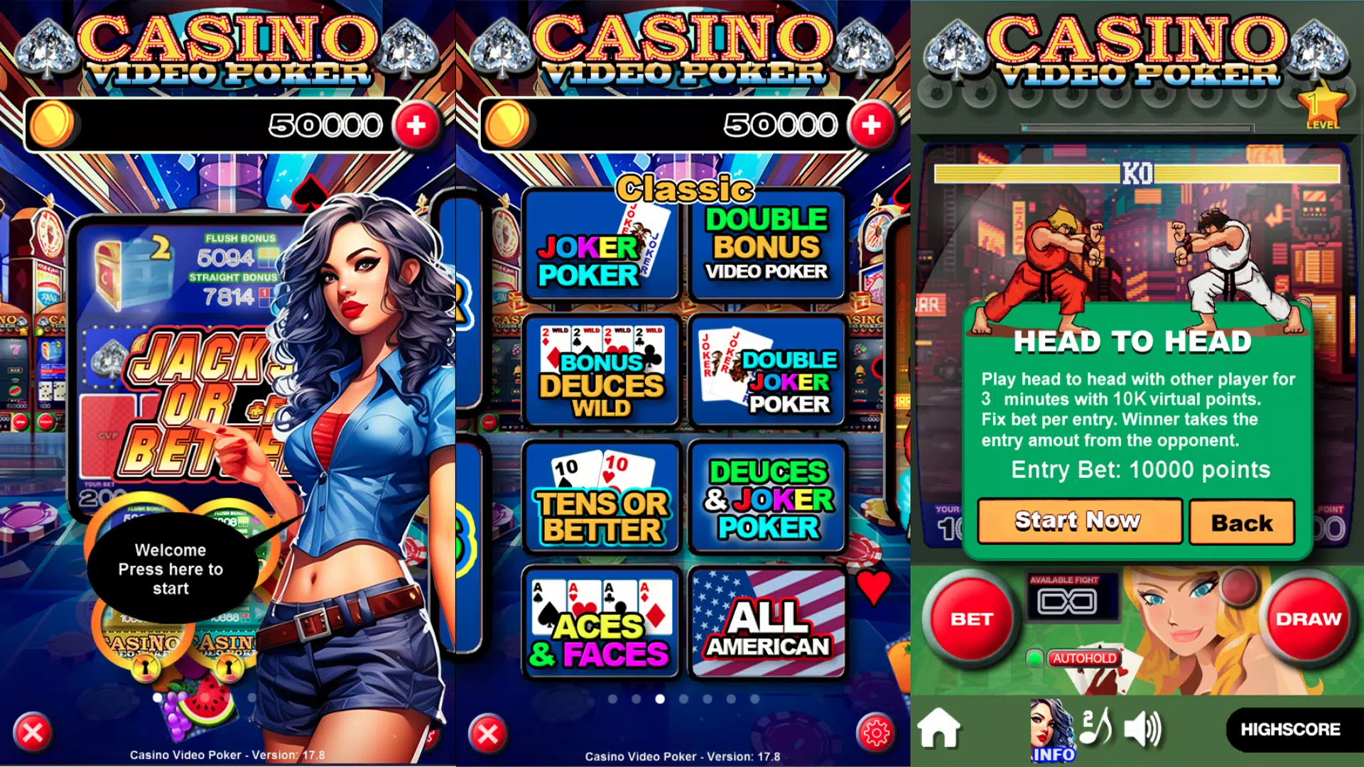 Casino Video Poker 螢幕截圖 0