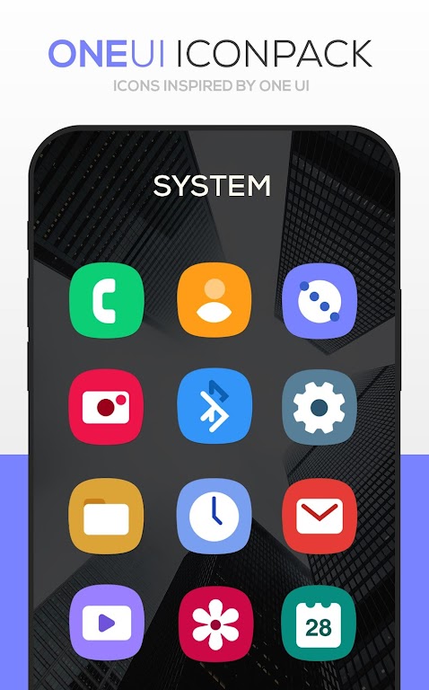 ONE UI Icon Pack Mod Captura de pantalla 0