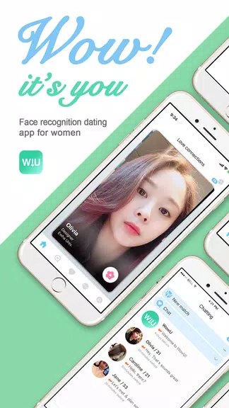 WowU– Face recognition Dating, Meet Singles & Chat 螢幕截圖 0