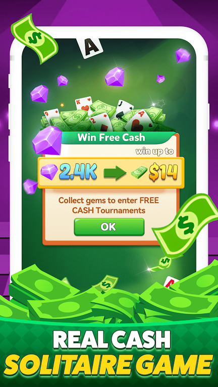 Solitaire Clash-Win Cash 螢幕截圖 3