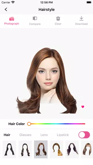 Hair Makeover-modiface・haircut 螢幕截圖 1