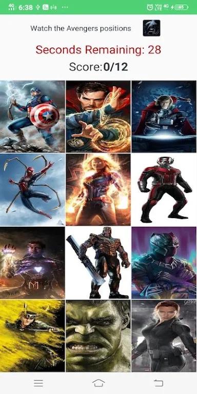 Avengers Cards Flip Game 螢幕截圖 3