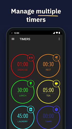 MultiTimer: Multiple timers ဖန်သားပြင်ဓာတ်ပုံ 0