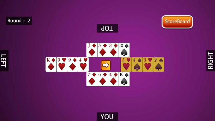 Hazari Card Game : 1000 Points Screenshot 2