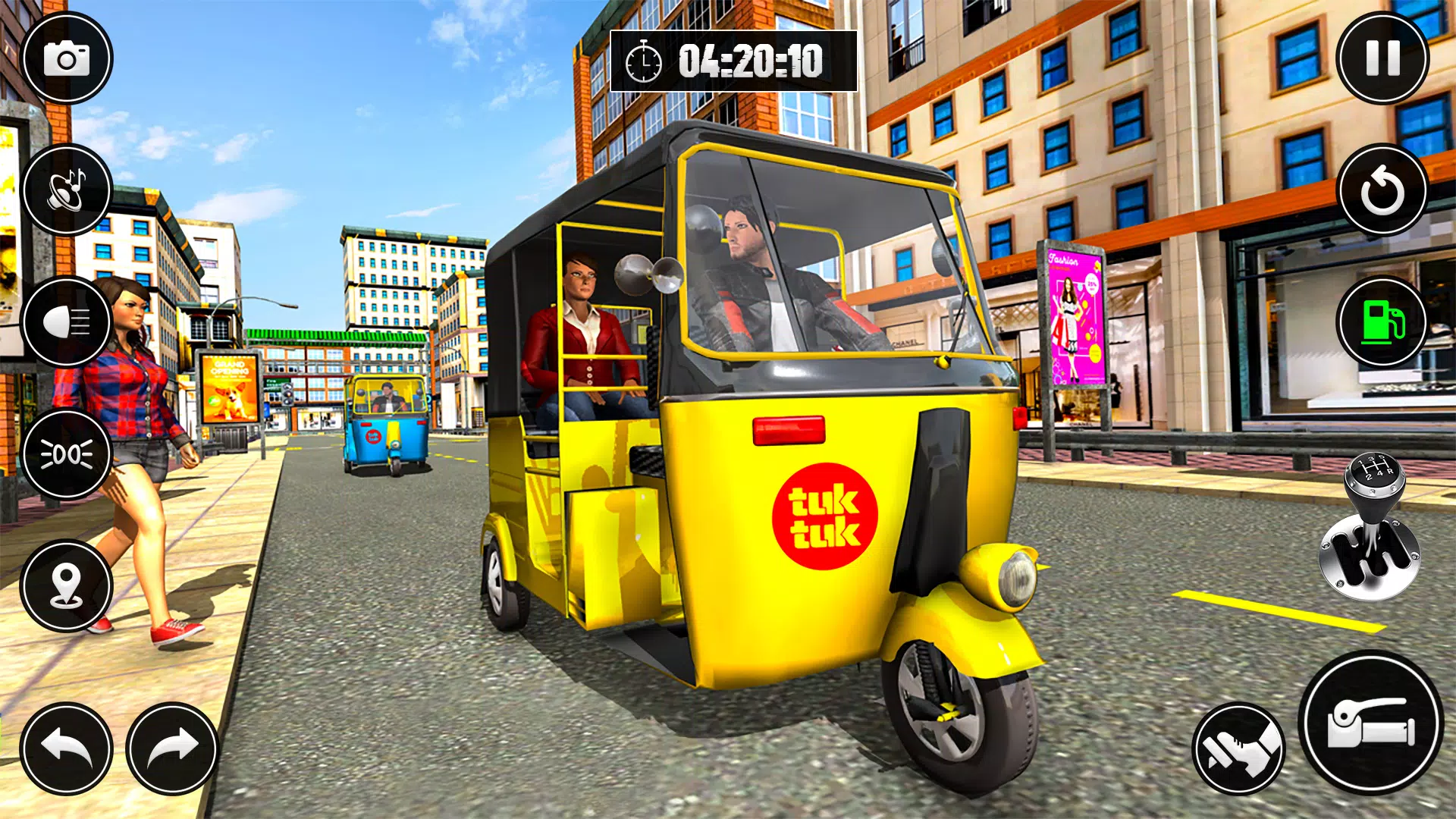 City Taxi Auto Rickshaw Game 螢幕截圖 1