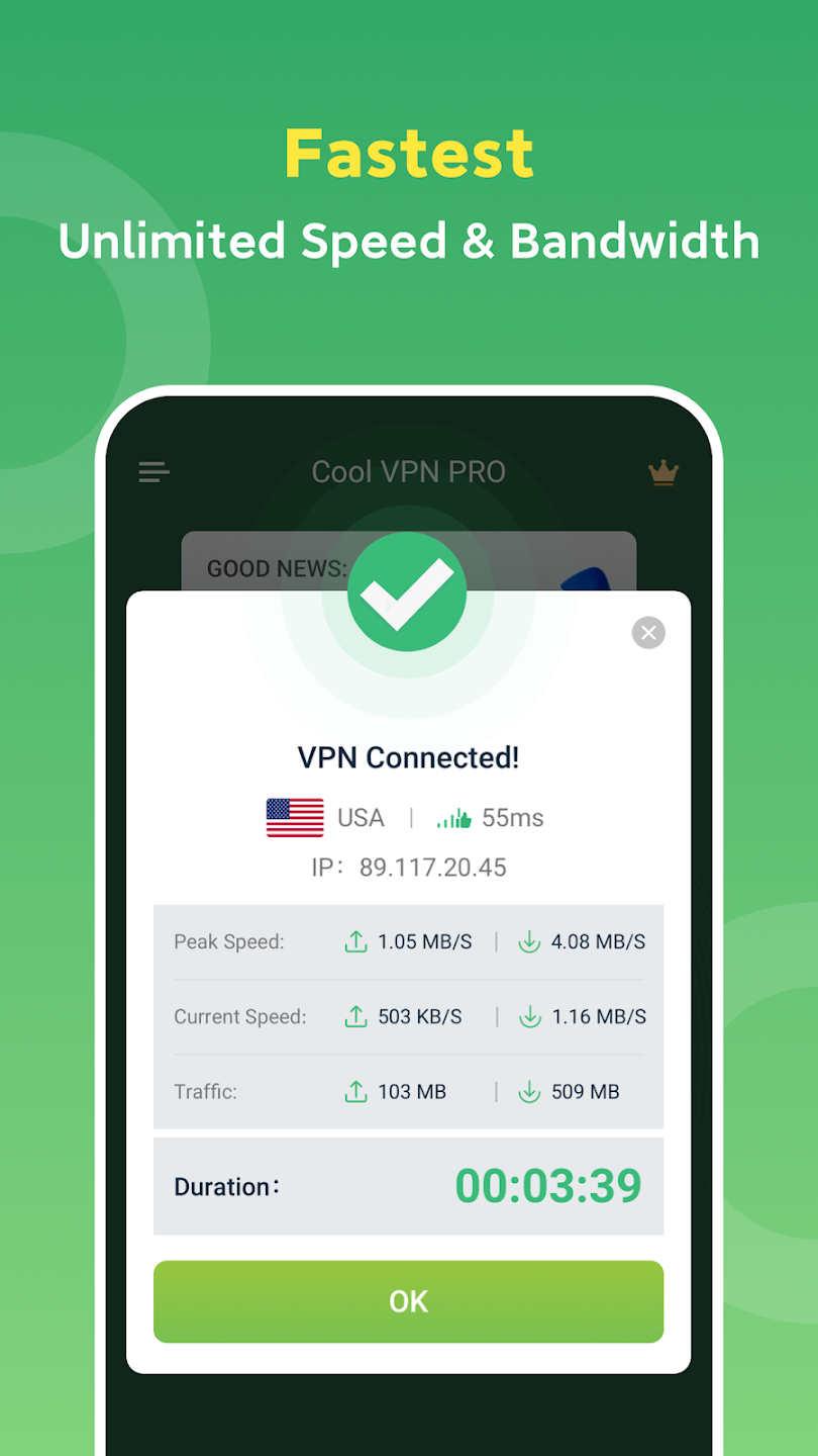 Cool VPN Pro Ekran Görüntüsü 1