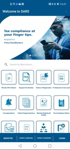 SARS Mobile eFiling Captura de tela 1