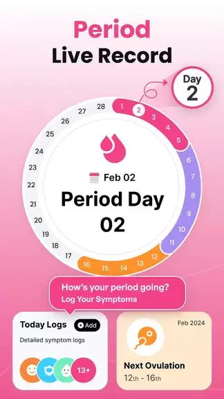 Period Tracker Ovulation Cycle Screenshot 0