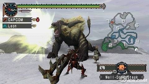 Nakita ng Monster Hunter Freedom Unite ang serye na dumating sa PSP, isang mahalagang sandali para sa mga manlalaro ng Hapon. | Credit ng imahe: Capcom