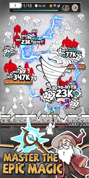 Doodle Magic: Wizard vs Slime Mod 螢幕截圖 1