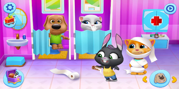 My Talking Tom Friends Mod Captura de tela 1