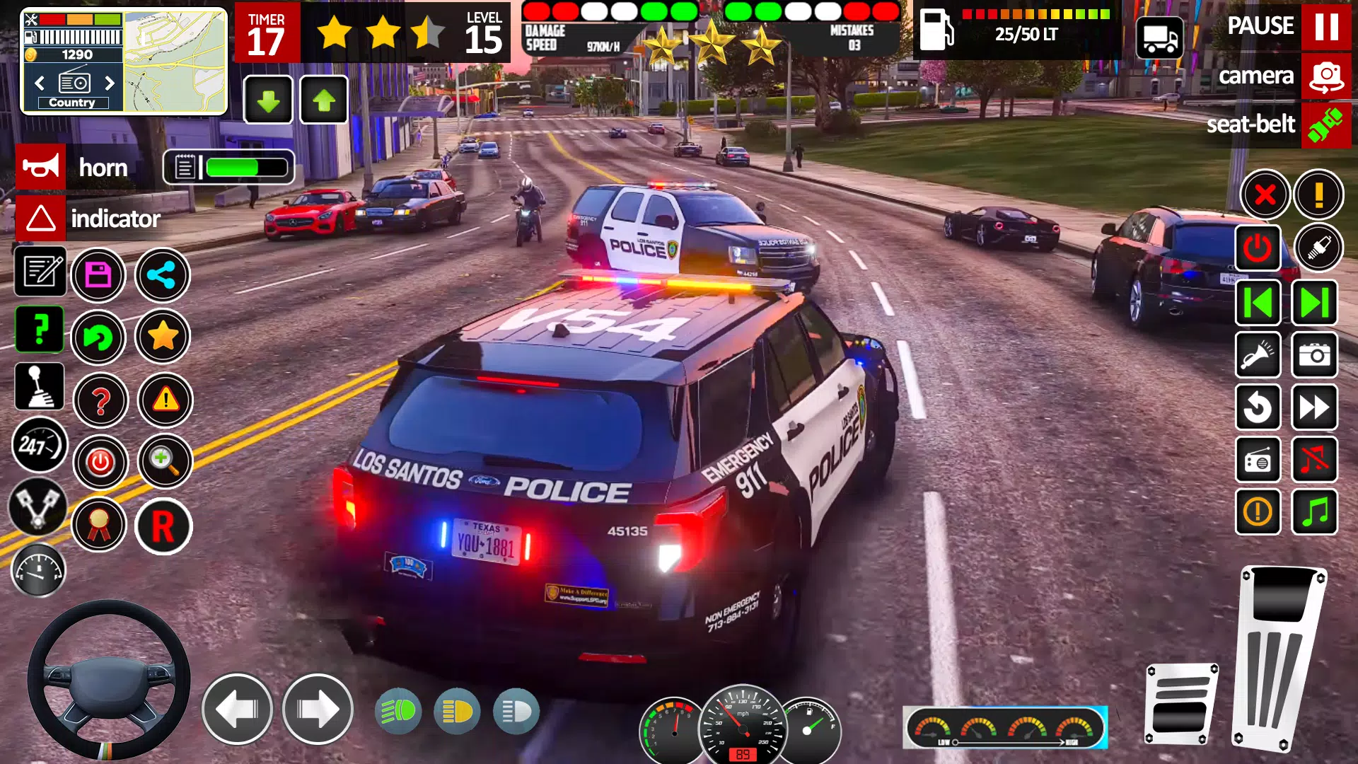 Car Chase Game Cop Simulator Ekran Görüntüsü 1