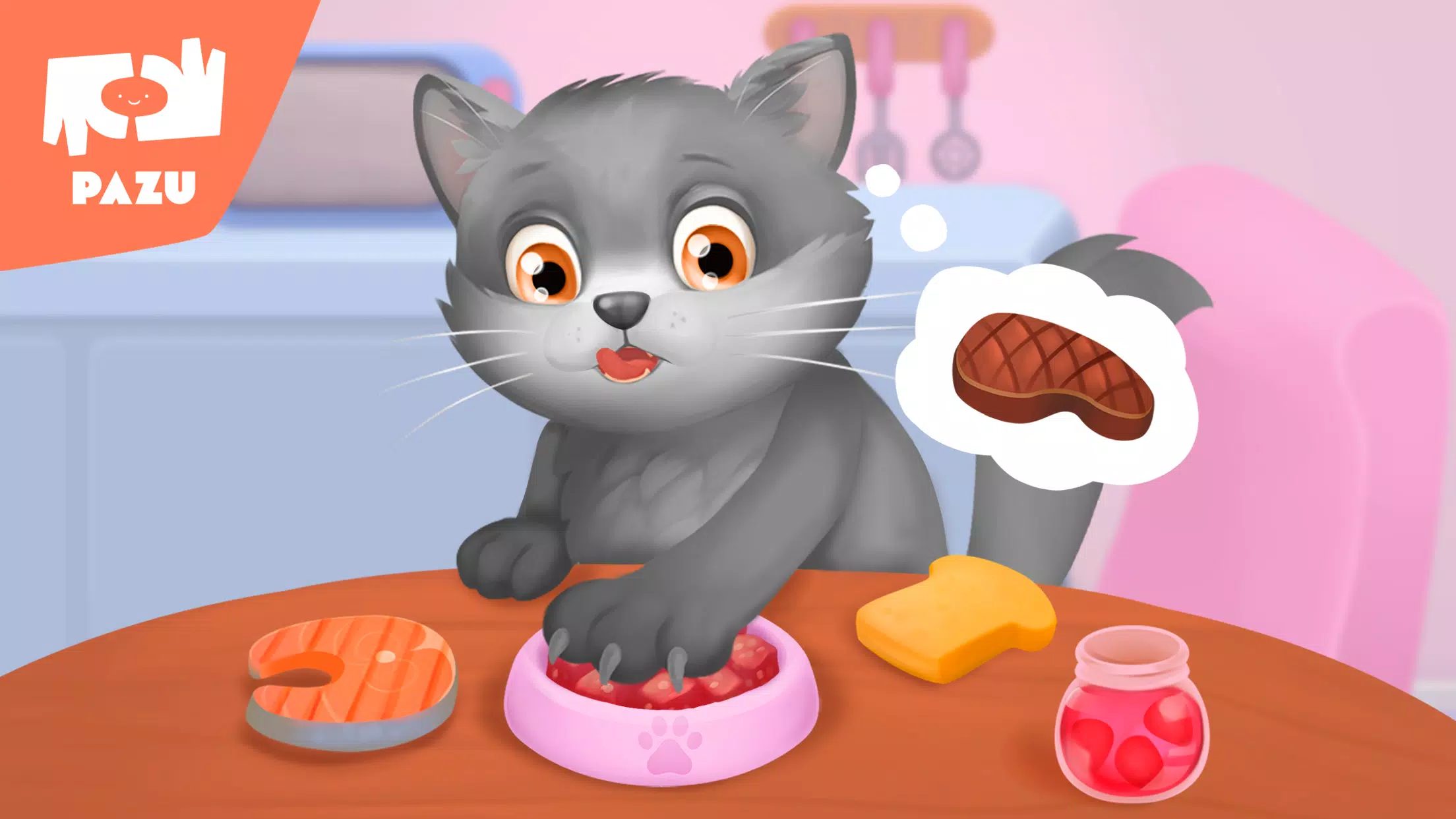 Cat game - Pet Care & Dress up 螢幕截圖 2