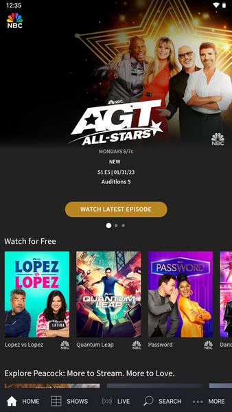 The NBC App - Stream TV Shows 스크린샷 1