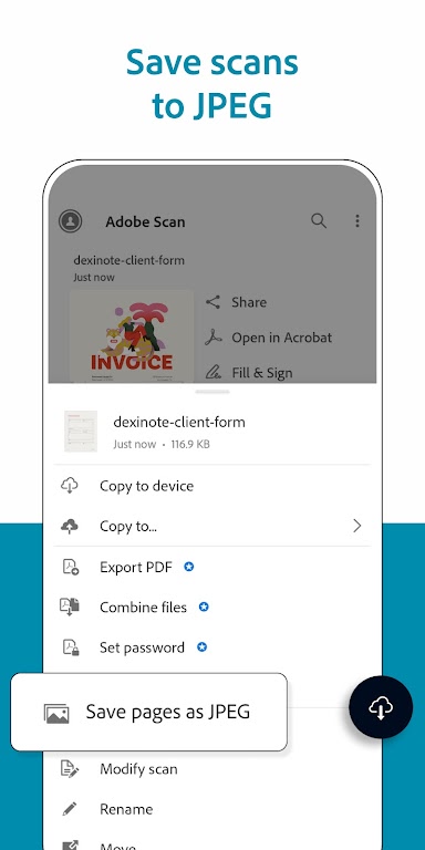 Adobe Scan: PDF Scanner, OCR Mod Ảnh chụp màn hình 3