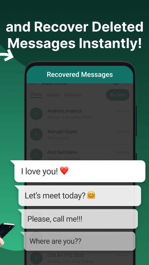 Auto RDM: Recover Messages 螢幕截圖 1